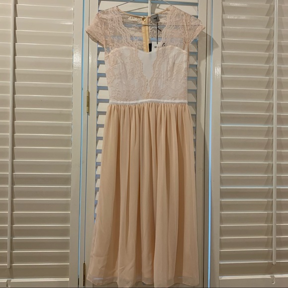 ASOS Scalloped Lace Midi Dress NWT - Picture 5 of 16